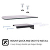 Tempered Glass Floating Shelf Wall Mount For Consoles/DVD players/TV Accessories