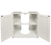 New Bathroom Sink Cabinet Under Basin Unit Cupboard Storage Furniture White/Grey