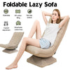 Folding Lazy Floor Sofa Chair Adjustable Gaming Couch Lounger for Living Room
