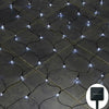 Solar Powered LED Mesh Net Curtain String Fairy Lights Home Party Garden Outdoor