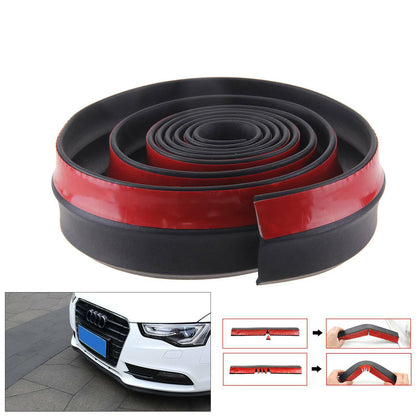 Rubber Strip Splitter Lip Skirt Protector For Car Front Bumper 100
