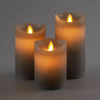 3Pcs Candle Flameless LED Real Wax Lights Candles Home Remote Control Mood Light