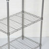 4 Tier Shelving Unit Kitchen Storage Rack Standing Shelf Organiser M&W