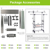 Heavy Duty Garment Rack Clothes Rail Coat Shoe Storage Hanging Standing Shelf UK