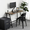 Small Computer Desk Vintage Industrial Furniture Rustic Writing Table Metal Leg