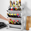 2/3 Tier Rotating Jars Spice Rack Organiser Free Standing Kitchen Storage Holder