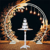 Oversize Large Round Wedding Arch Backdrop Stand Double Hoop Party Drapery Frame