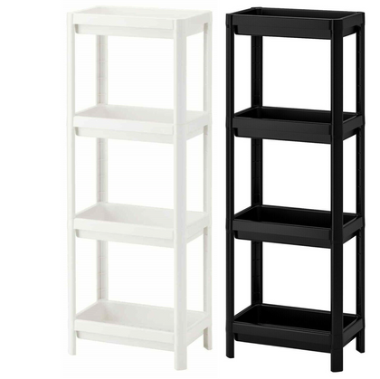 Ikea Vesken 4Tier Shelf Unit 36x23x100cm Bathroom Kitchen Office Laundry Room UK