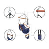 Hammock Hanging Chair Air Deluxe Sky Swing Outdoor Chair Solid Wood 250lbs Blue