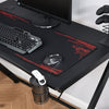 Gaming Desk Computer Table Metal Frame w/ Cup Holder, Headphone Hook, Cable Hole