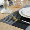 Set Of 6 PVC Place Mats & 6PCS Coasters-Dining Table Mat Set Anti Slip Washable