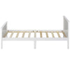 Solid Wooden Bed Frame 3ft 4ft6 Single Double Size Bed Frame Pine Wood in White