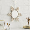 Boho Art Wall Hanging Mirror Cotton Rope Woven Macrame Flower Tapestry Crafts UK