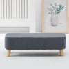 Square/Rectangle Grey Fabric Footstool Sofa Ottoman Foot Rest Stool Pouffe Seat