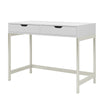 COMPUTER DESK WITH 2 STORAGE DRAWERS HOME OFFICE STUDY WRITING DESK WOODEN TABLE