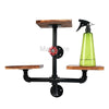 Vintage Industrial Pipe&Wood Shelf Rack Wooden Book Bar Wall Mounted Shelves MU#