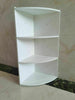 3 Tier Wall Mounted Corner Shelf Bathroom Shelves Cabinet Storage Unit White NEW