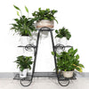 6 Tier Metal Plant Stand Decorative Planter Holder Flower Pot Shelf Garden Rack
