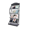 Freestanding Metal Magazine Rack 4 Layers Document File Holder Storage Organiser