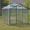 Aluminium Polycarbonate Greenhouse w/Sliding Door Window Garden Plant Grow House