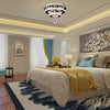 Luxury 36W LED Crystal Ceiling Light Flush Mount Crystal Chandelier Warm White