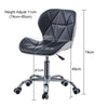 Cushioned Computer Desk Office Chair Chrome Legs Lift Swivel Small Adjustable UK