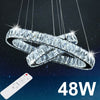 Modern LED Crystal Light Ring Chandelier Pendant Lamp Ceiling Lights Lighting ME