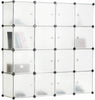 DIY 16 Storage Cube Closet Wardrobe Modular Organizer Cupboard Furniture Plastic