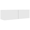 TV Cabinet TV Stand Unit Wall Mounted Floating Cupboard 2 Compartments Furniture