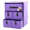 5 Drawers Foldable Storage Boxes with Slid Handle Collapsible Clothes Organiser