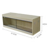 57.5/86/115/136cm Wooden Reptile House Vivarium For Reptile Lizard Tortoise Home
