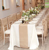 10M x 30CM Hessian Table Runners Hessian Roll Fabric Burlap Jute Rustic Wedding