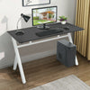 Computer Home Office Desk Corner Wood Metal Desktop Table PC Study Workstation