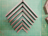 2 x Heavy Duty Solid Steel 90 Degree Angle 'L' Brackets Industrial Rustic Shelf