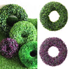 Pure Boxwood Artificial Topiary Hanging Grass Purple/Green Wreath Wedding Decor