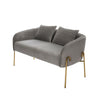 Mushroom Pleated Velvet Living Bedroom Loveseat Sofa Armchair 1/2 Seater Compact