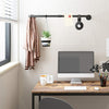 Wall-Mounted Clothes Rack Pipe Clothes Hanging Bar Each Holds up to 50 kg