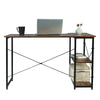 L-Shaped Corner Computer Desk Writing PC Workstation Study Table w/ Shelves MDF