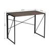 Brand New Foldable desk walnut color metal legs 100x50cm PPR £199