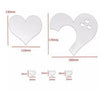 3 Love Heart Mirror Tiles Kitchen Wall Sticker Stick on Decal Home Bedroom Decor