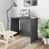 Desk Chipboard Writing Table PC Workstation High Gloss Grey