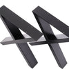 2 X Heavy Duty Wide X Shape Table Legs Dining Coffee Bench Desk Leg Cross Design