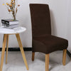 Velvet Dining Chair Seats Covers Large Size Stretch Plush Slipcovers Protectors