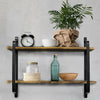 Rustic Wood Tri Wall Shelf Kitchen Floating Shelves Large Corner Racks Storage