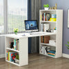 Computer Desk With Shelves Laptop Study PC Table 120cm Home Office Corner Desk