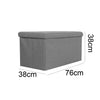 Home Folding Ottoman Storage Box Bench Pouffe Seat Stool Chair Footstool Storage