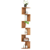 IBUYKE 7 Tier Zigzag Floating Corner Shelf Wall Mounted Storage Display Bookcase