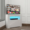 High Gloss LED Corner TV Stand Cabinet Entertainment Unit Sideboard Cupboard
