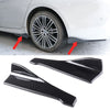 2Pcs Car Rear Bumper Protector Lip Diffuser Spoiler Angle Splitter Carbon Fiber