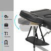 Mondeer 2/3 Folding Portable Lightweight Massage Table Salon Beauty Tattoo Couch